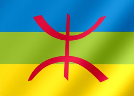 Drapeau berb�re de Tamazgha (Afrique du Nord)