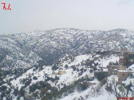 Ath wamara -Tassaft Ouguemoune- et Michelet sous la neige ...mars 2008