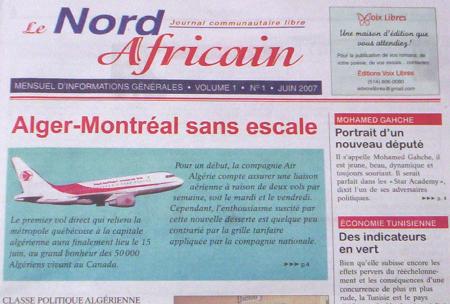 M�dias �crits:  Nouveau journal communautaire � Montr�al 