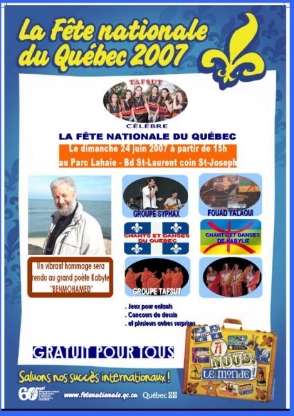 F�te nationale du Qu�bec avec Tafsut