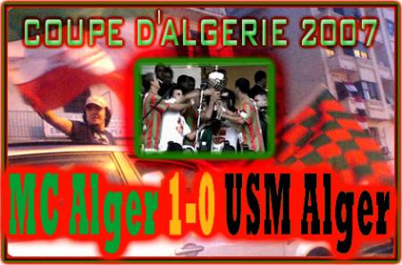 Coupe d'Alg�rie : Encore une victoire du Mouloudia d'Alger (Un tir canon de Hadjadj... et c'est tout)