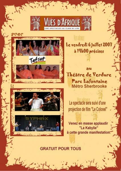 TAFSUT et SYPHAX au Festival 